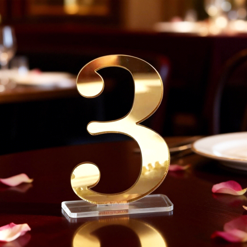 Numbers for Wedding Tables wit - Table Number Gold 评论和价格