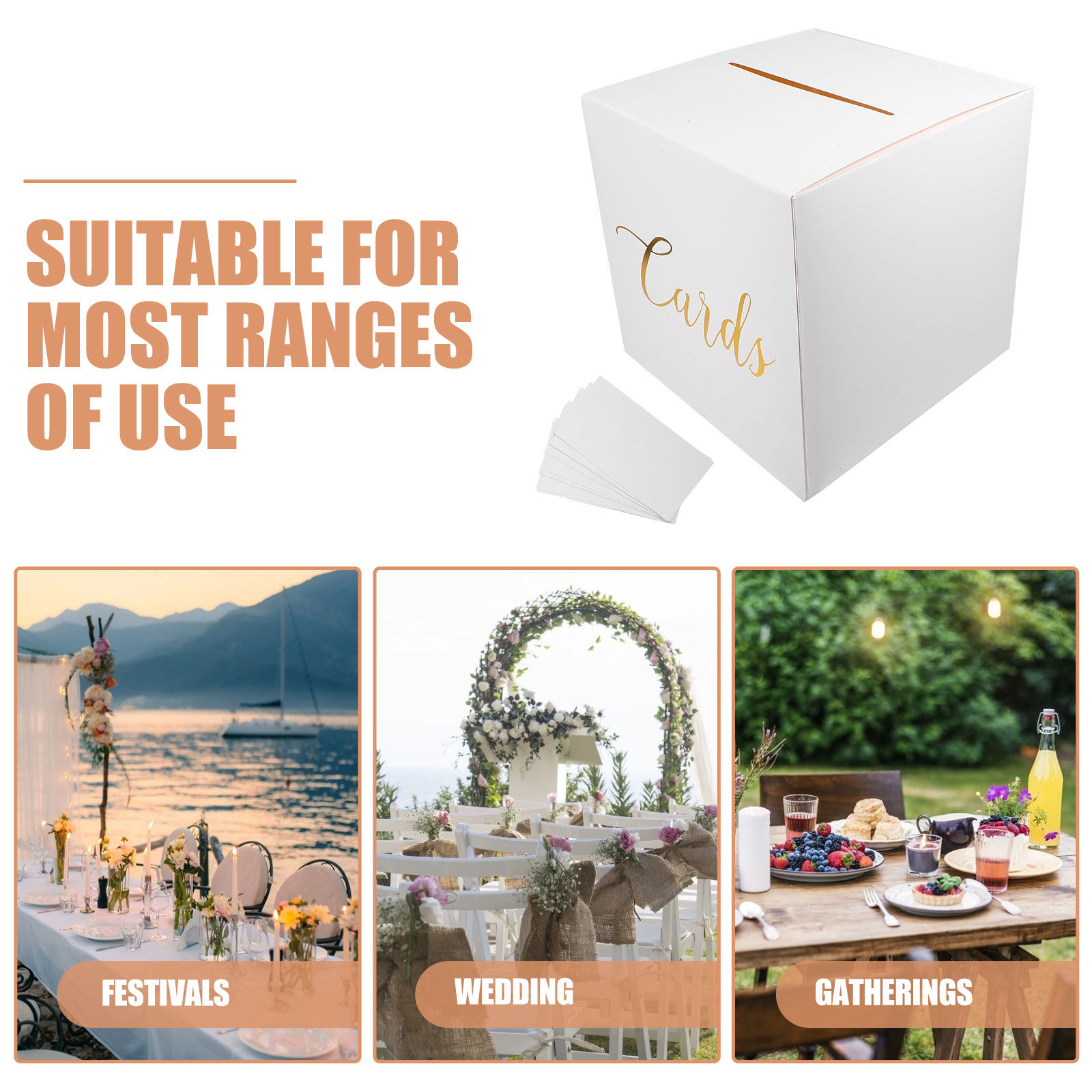 1Set Wedding Card Box Elegant  - Wedding Card Box 评论和价格