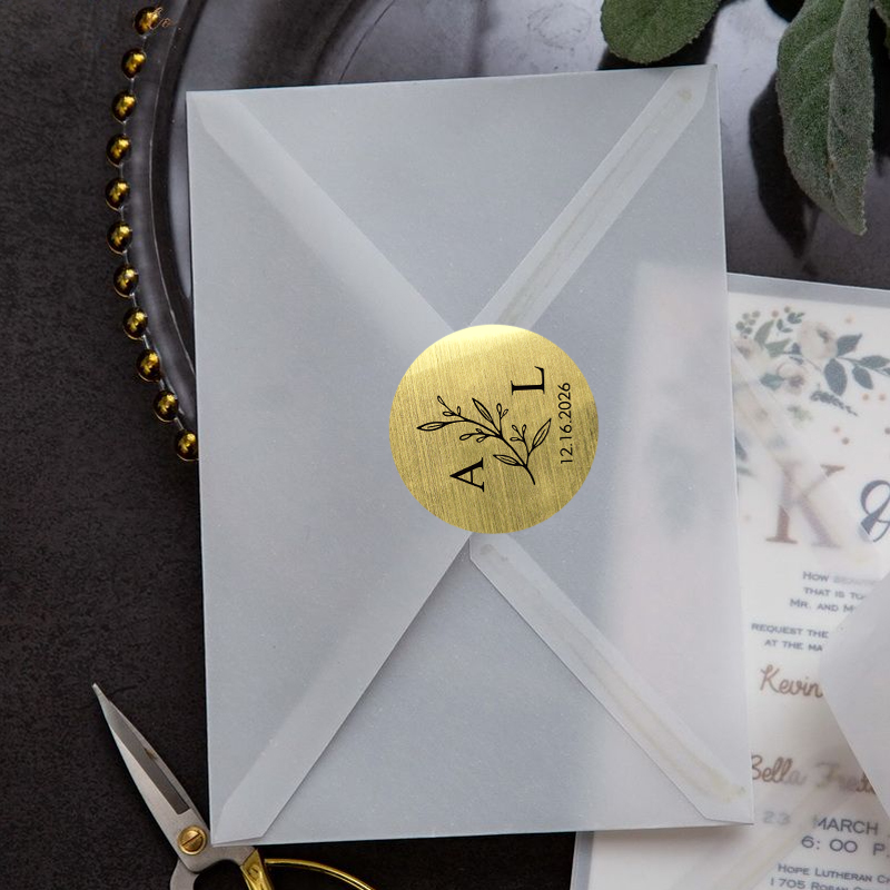 50pcs Personalized Wedding Sti - Wedding Envelopes 评论和价格
