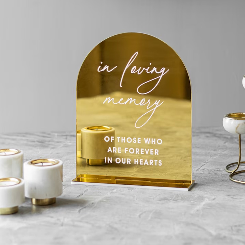 Set Of 4 Wedding Signs,In Lovi - Table Number Gold 评论和价格