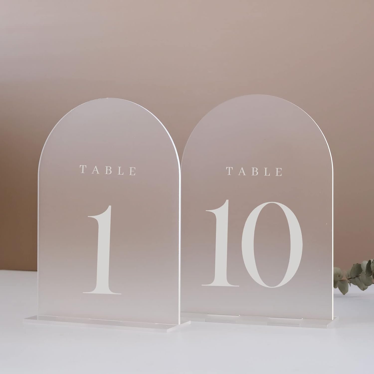 Arch Acrylic Table Numbers wit - Table Number Gold 评论和价格