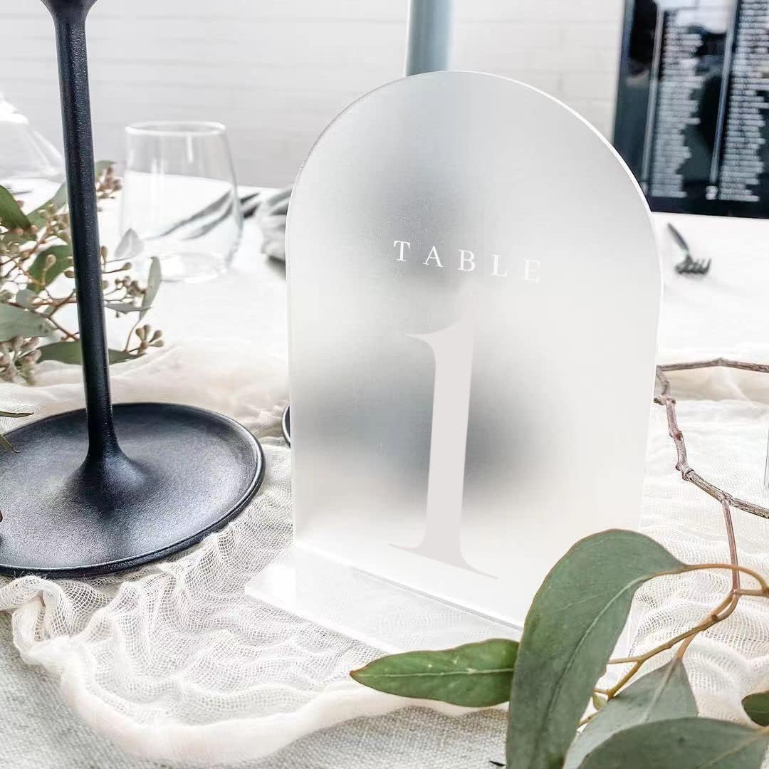 Arch Acrylic Table Numbers wit - Table Number Gold 评论和价格